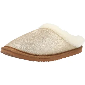 Polo Ralph Lauren Charlotte Gold Glitter Slippers