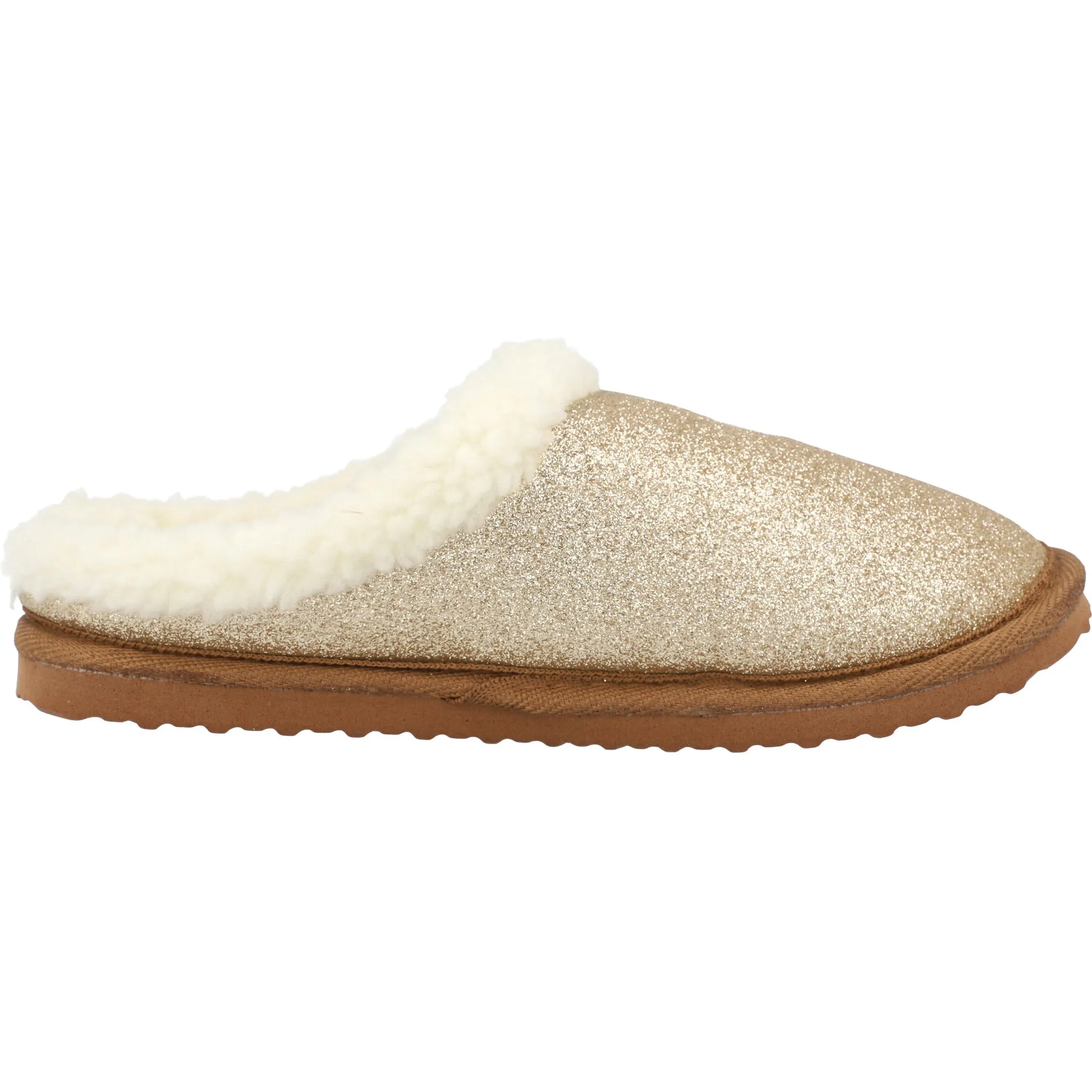Polo Ralph Lauren Charlotte Gold Glitter Slippers