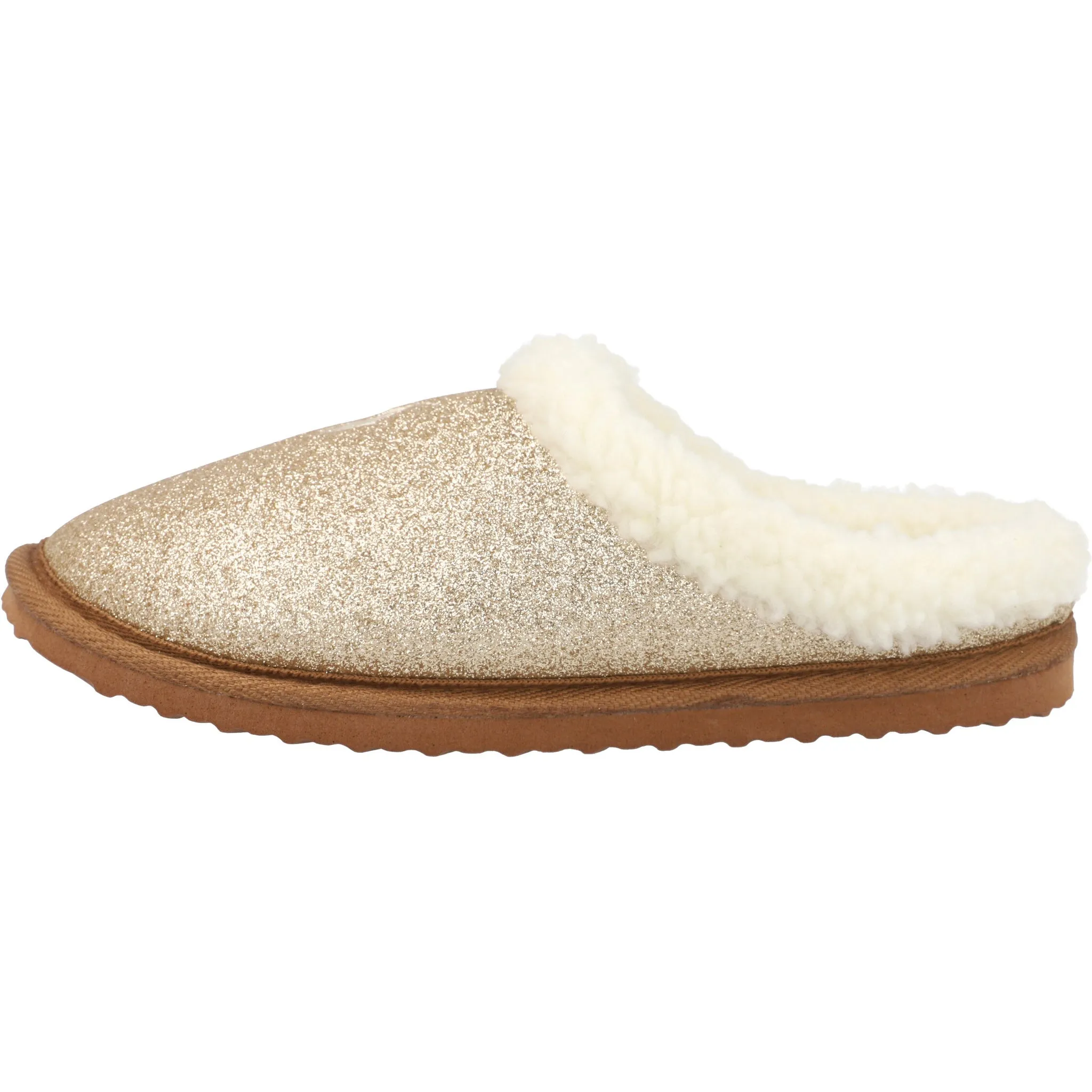 Polo Ralph Lauren Charlotte Gold Glitter Slippers