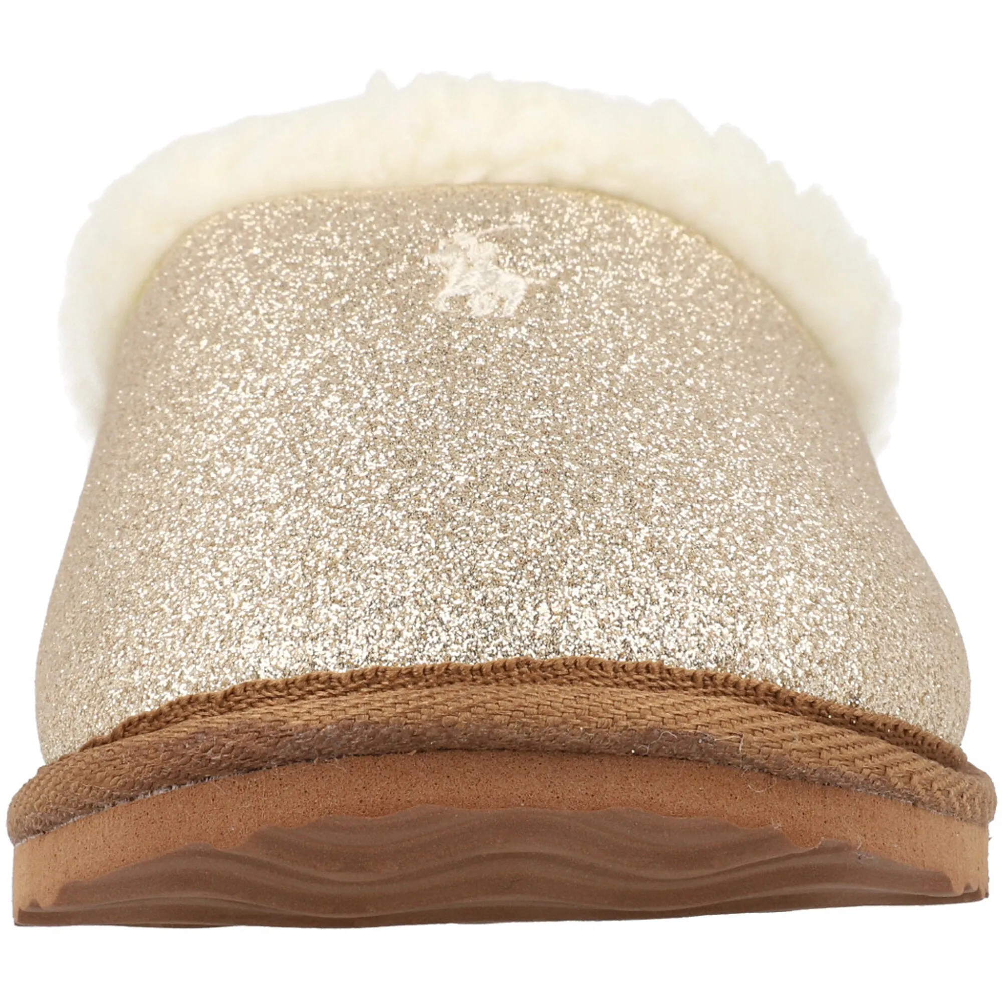 Polo Ralph Lauren Charlotte Gold Glitter Slippers
