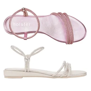 Revel Low Wedge Bundle - Pink / Light Gold
