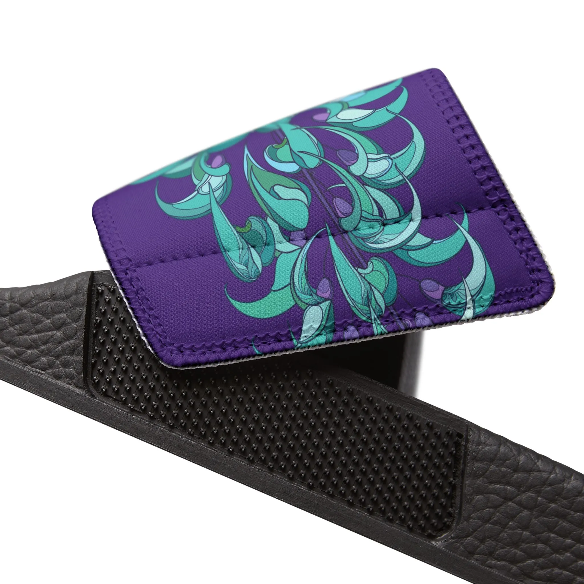 Sandals Blue Jade Flower Design