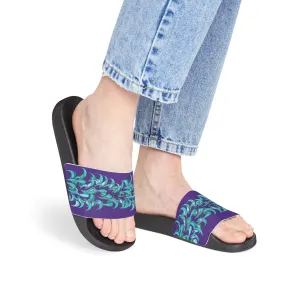 Sandals Blue Jade Flower Design