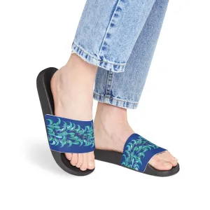 Sandals Blue Jade Flower Design
