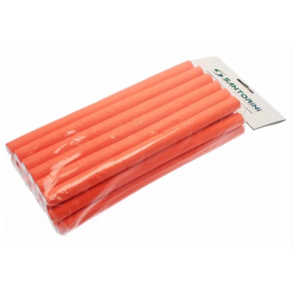 Santorini Flexible Rollers Small Orange 16mm 18pk