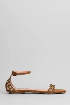 Selah Flats in leather color suede