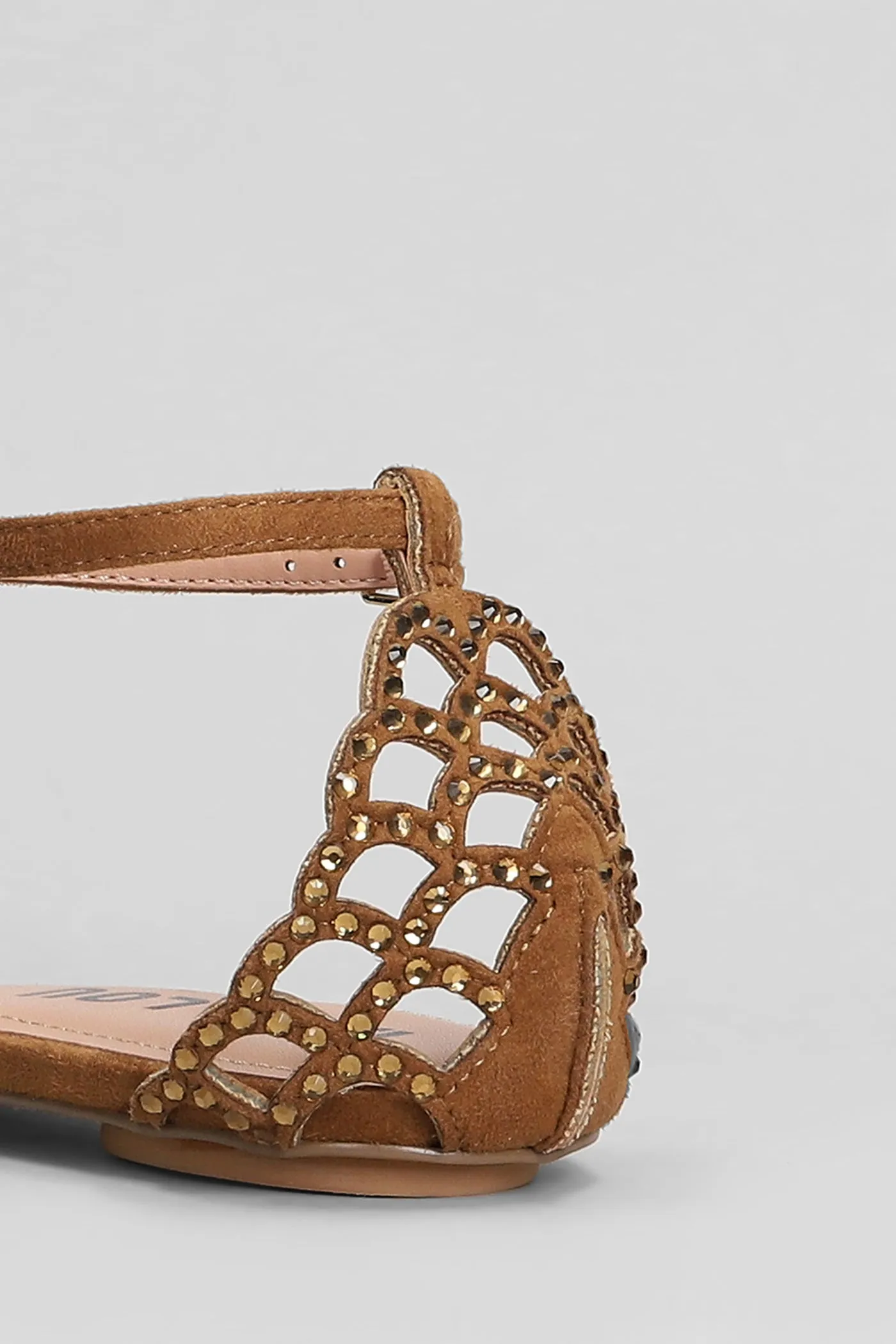 Selah Flats in leather color suede