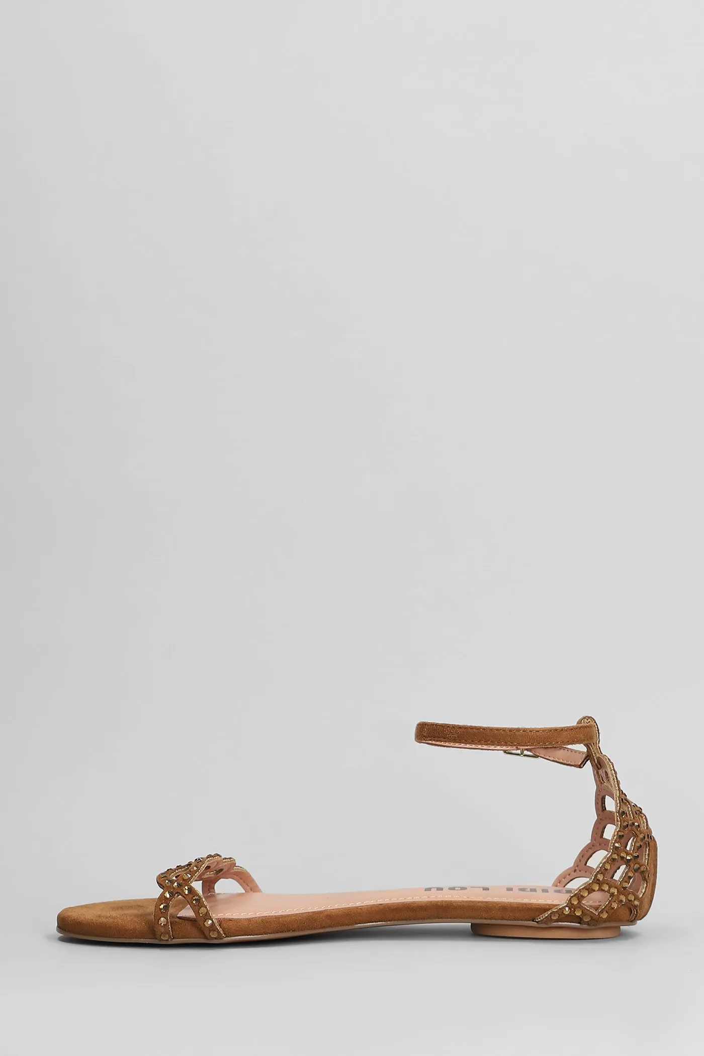 Selah Flats in leather color suede
