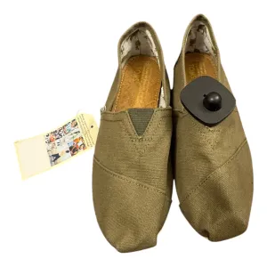 Shoes Flats By Toms In Green, Size:10