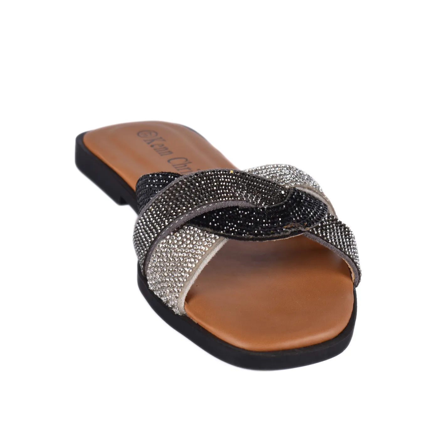 Slip On Flat Bling-Bling Slippers