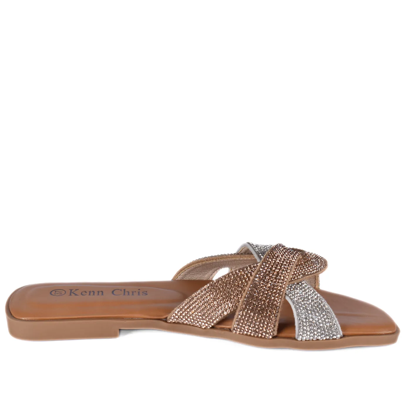 Slip On Flat Bling-Bling Slippers