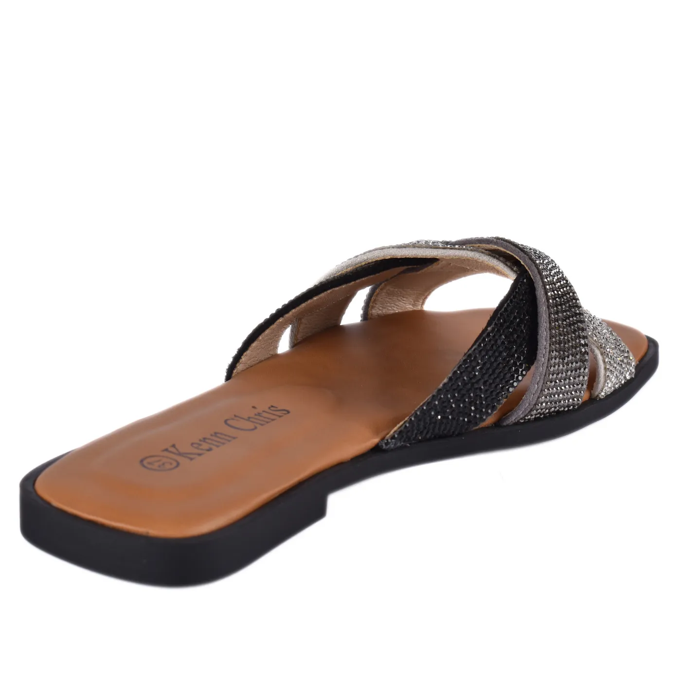 Slip On Flat Bling-Bling Slippers