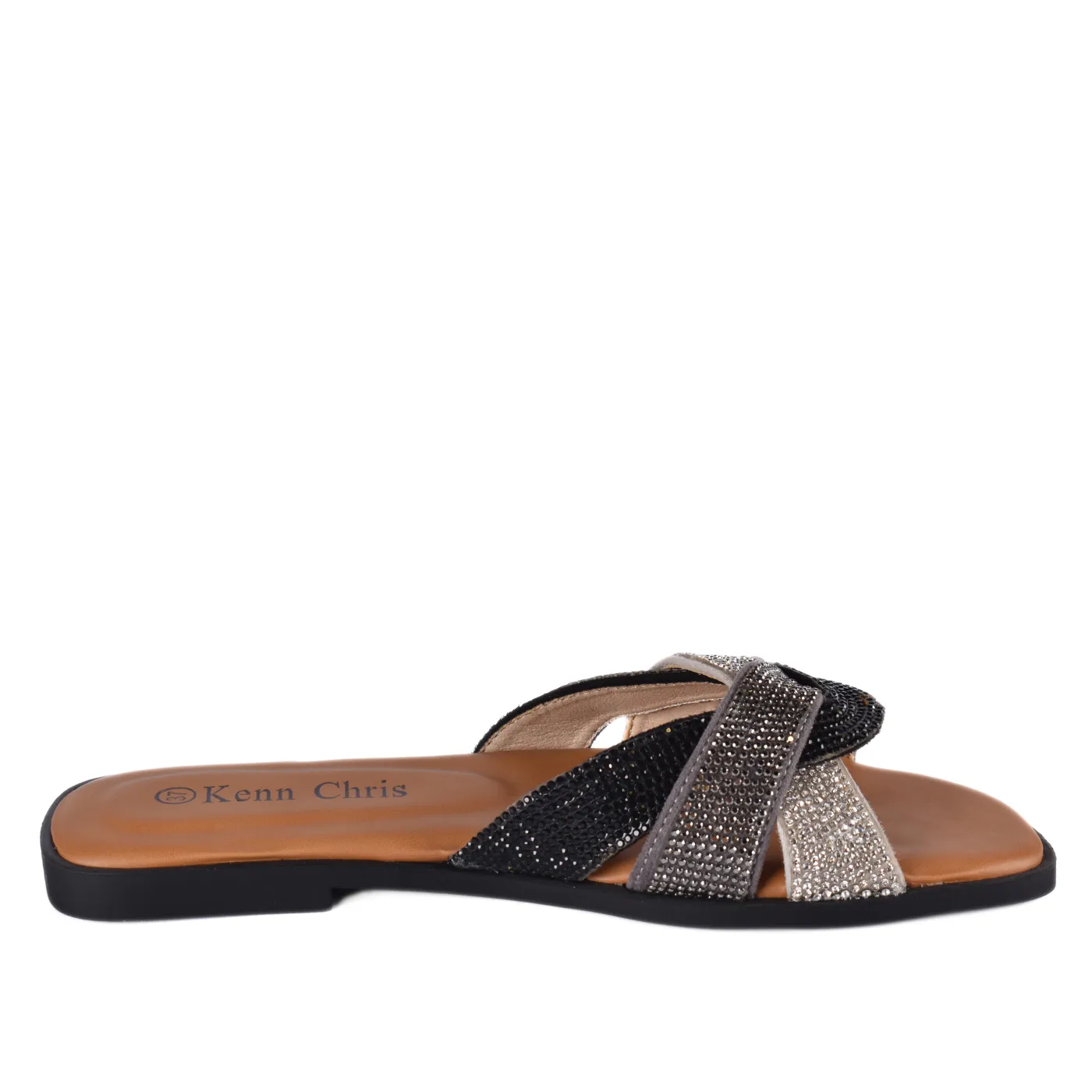 Slip On Flat Bling-Bling Slippers