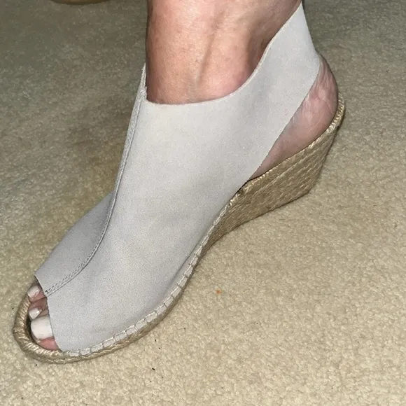 Suede Espadrille Wedge
