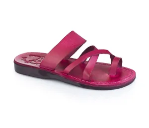 The Good Shepherd - Leather Toe Loop Sandal | Violet