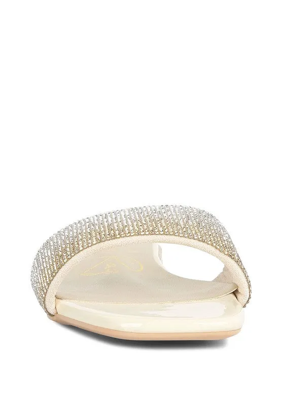 Top Flirt Rhinestone Slip On Sandals