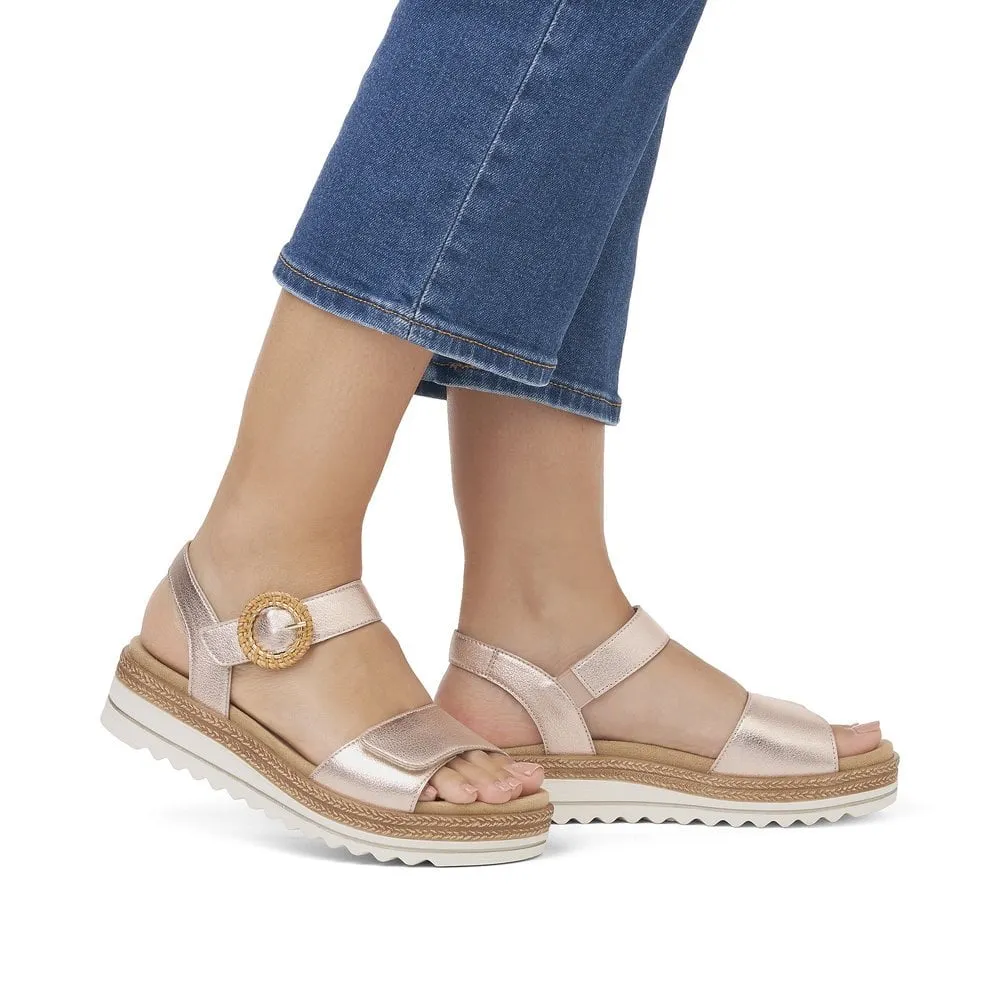 Tornell Rose Gold Sandals