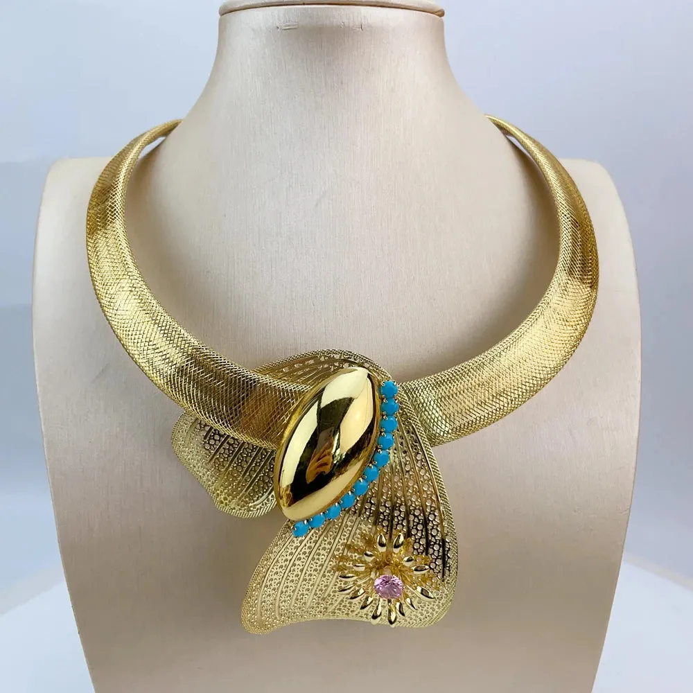 Unique Style Brazilian Handmade Flower Jewelry Set