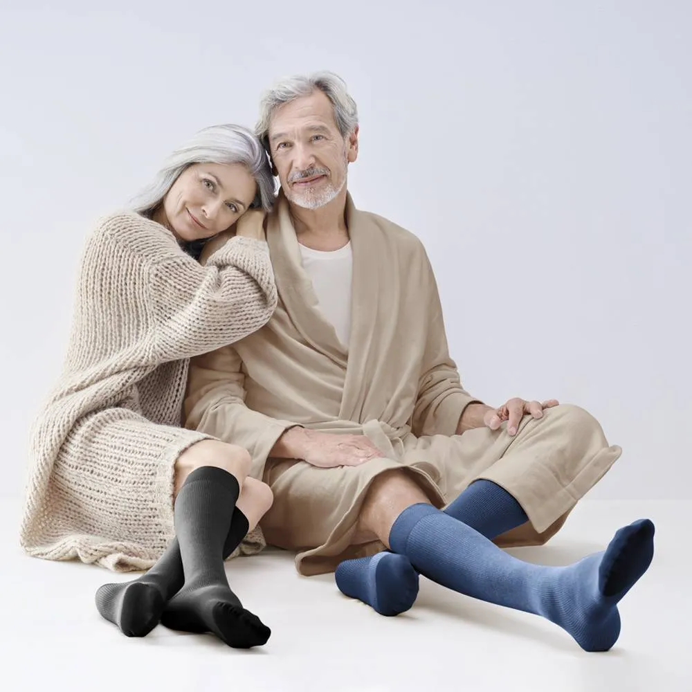 VenoTrain Cocoon Compression Stockings, Knee High, Class 2, Closed Toe, Black