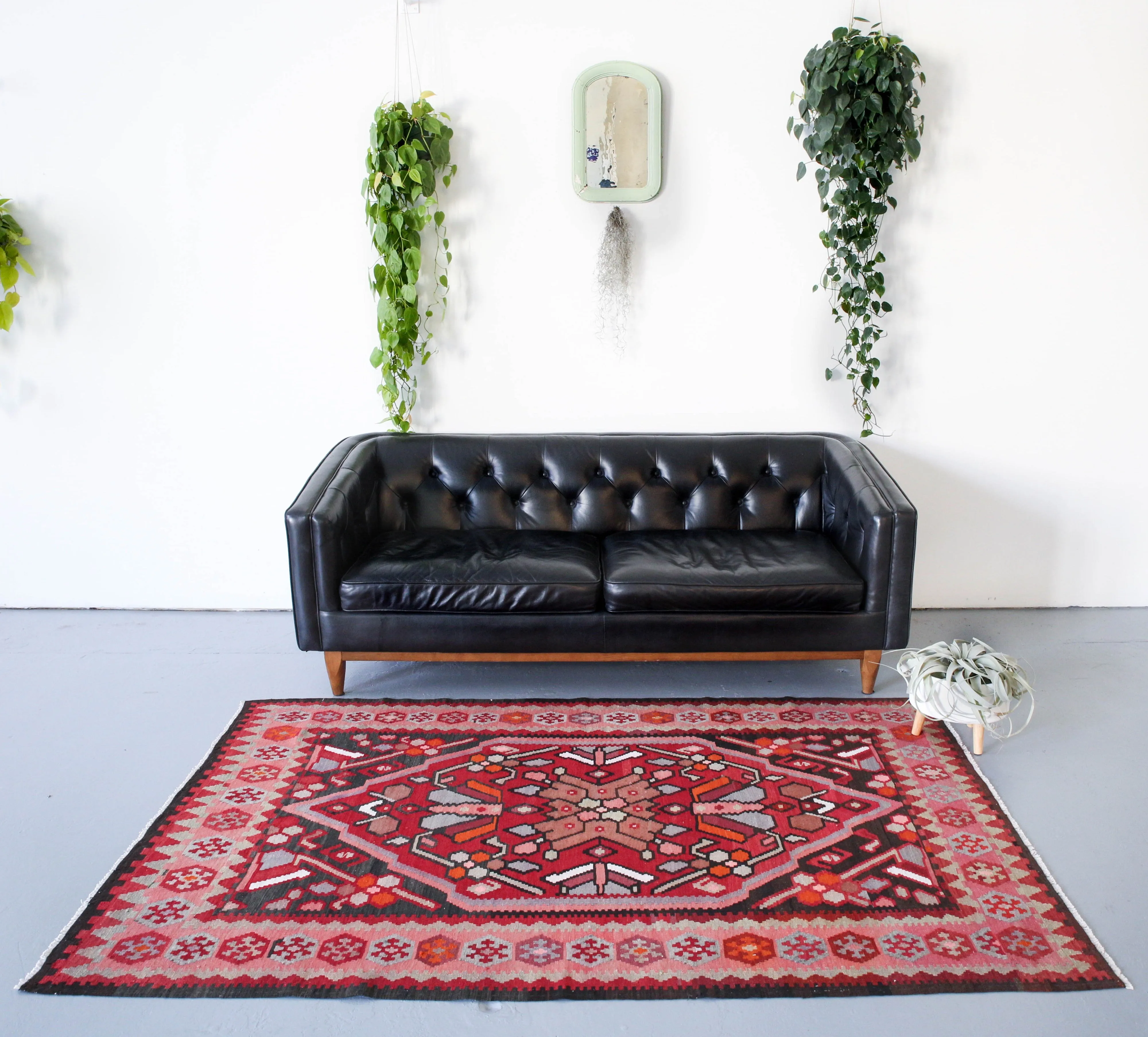 Vintage Turkish Erzurum Kilim Rug