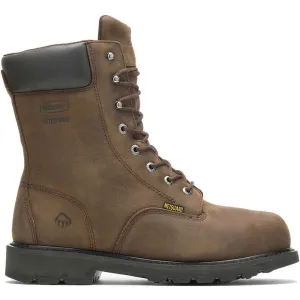 Wolverine Men's McKay 8" Steel Toe WP MG Work Boot -Brown- W05680