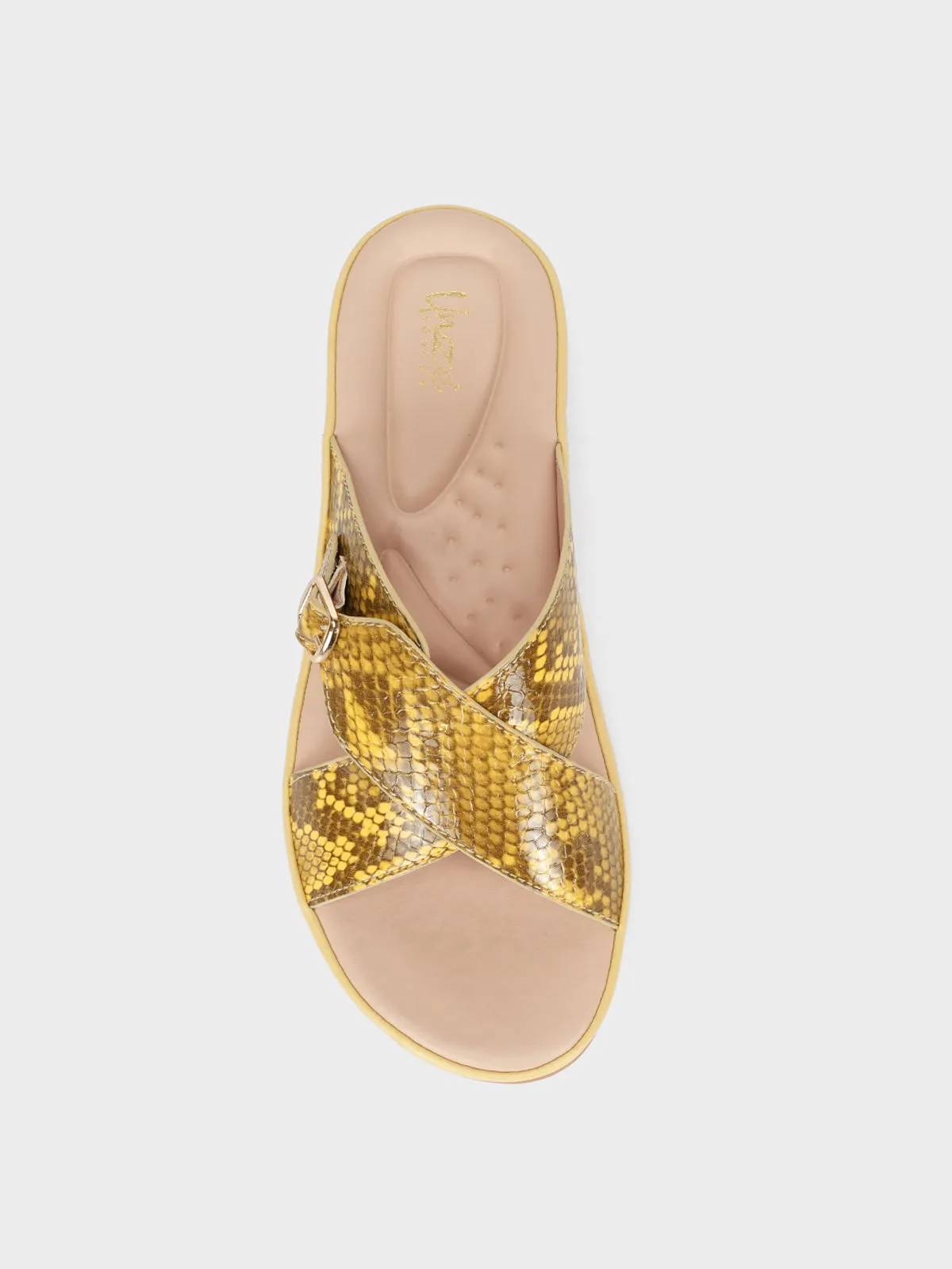 Women "CRESIDA" Crossover Comfy Flat Slippers